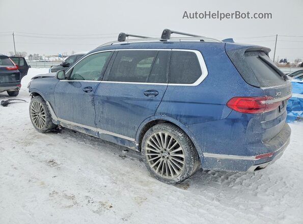 5UXCW2C0XM9H27488 2021 BMW X7 Blue Հետևի ձախ