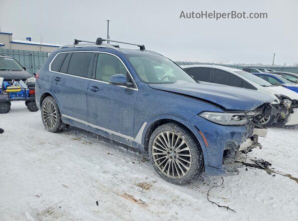 5UXCW2C0XM9H27488 2021 BMW X7 Blue Առջևի աջ