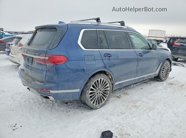 5UXCW2C0XM9H27488 2021 BMW X7 Blue Հետևի աջ