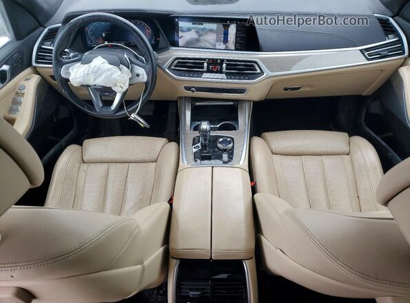 5UXCW2C0XM9H27488 2021 BMW X7 Blue Առջևի վահանակի տեսք