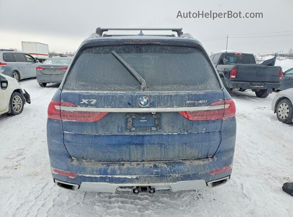 5UXCW2C0XM9H27488 2021 BMW X7 Blue Հետևի տեսք