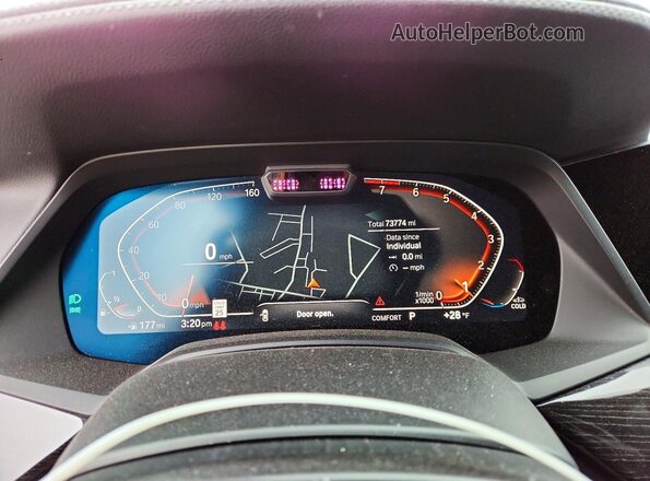 5UXCW2C50KL087395 2019 BMW X7 Blue Սարքավորումների վահանակի տեսք