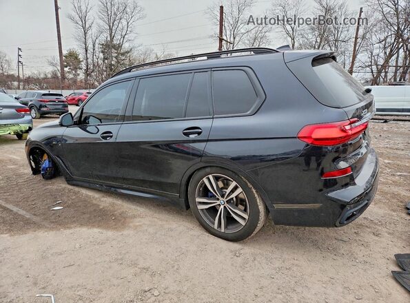 5UXCW2C50KL087395 2019 BMW X7 Blue Հետևի ձախ