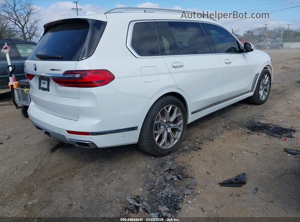 5UXCX4C50KLS36039 2019 BMW X7 White Հետևի աջ