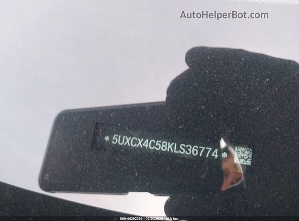 5UXCX4C58KLS36774 2019 BMW X7 Black 
