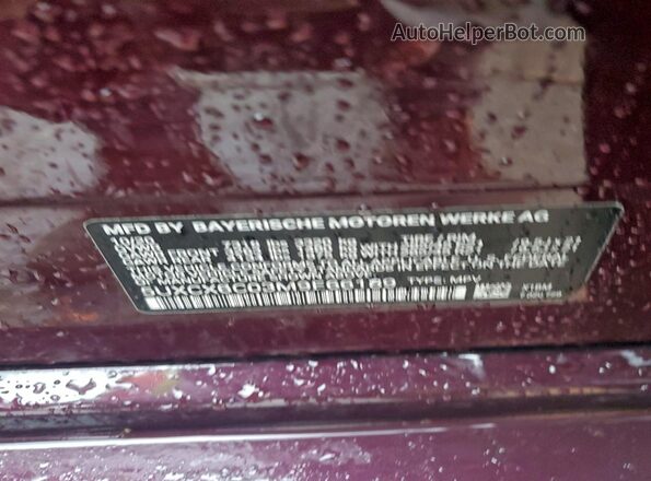 5UXCX6C03M9E66189 2021 BMW X7 Purple 