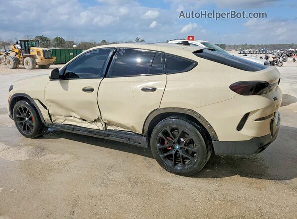 5UXCY6C02N9K28152 2022 BMW X6 Tan Trasero izquierdo