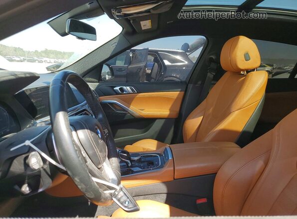 5UXCY6C02N9K28152 2022 BMW X6 Tan Vista interior delantera