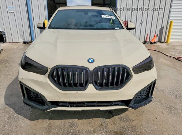 5UXCY6C02N9K28152 2022 BMW X6 Tan Vista frontal