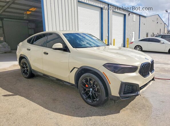5UXCY6C02N9K28152 2022 BMW X6 Tan Delantero derecho