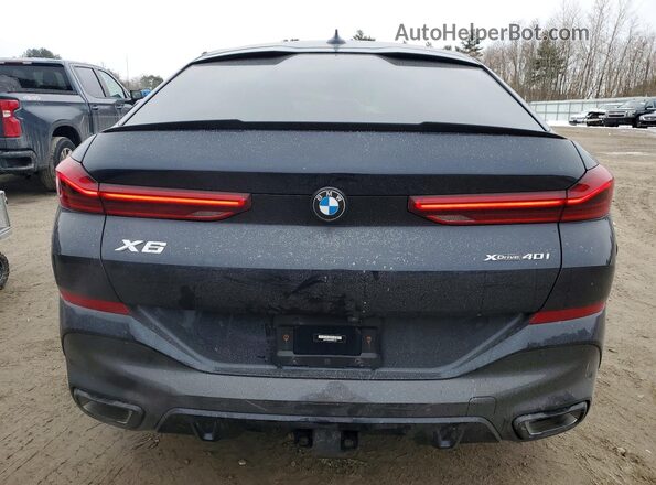 5UXCY6C02P9R45119 2023 BMW X6 Black Widok z tyłu