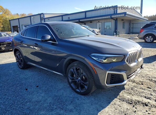 5UXCY6C03L9C97111 2020 BMW X6 Gray Front view