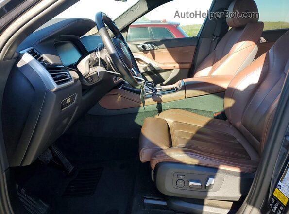 5UXCY6C03L9C97111 2020 BMW X6 Gray Dashboard view