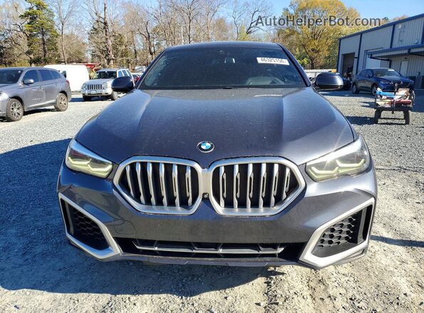 5UXCY6C03L9C97111 2020 BMW X6 Gray Rear view