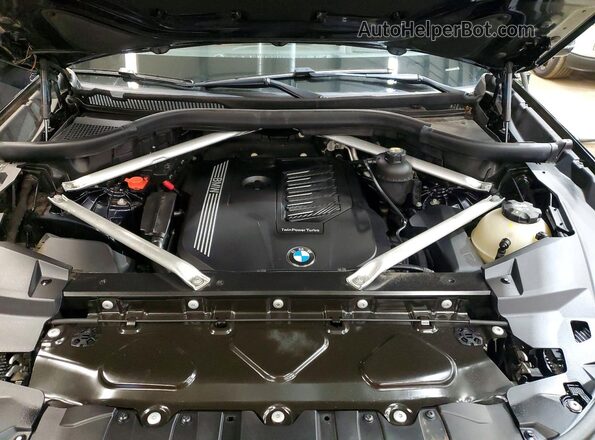 5UXCY6C06L9C37565 2020 BMW X6 Blue Вид підкапотного простору