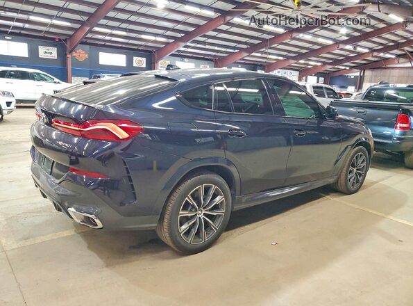 5UXCY6C06L9C37565 2020 BMW X6 Blue Задня права чверть