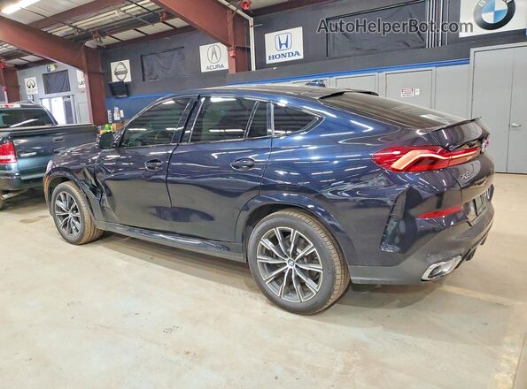 5UXCY6C06L9C37565 2020 BMW X6 Blue Задня ліва чверть