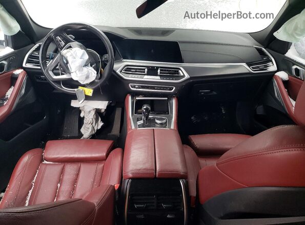 5UXCY6C09N9L19841 2022 BMW X6 White Вид панелі приладів