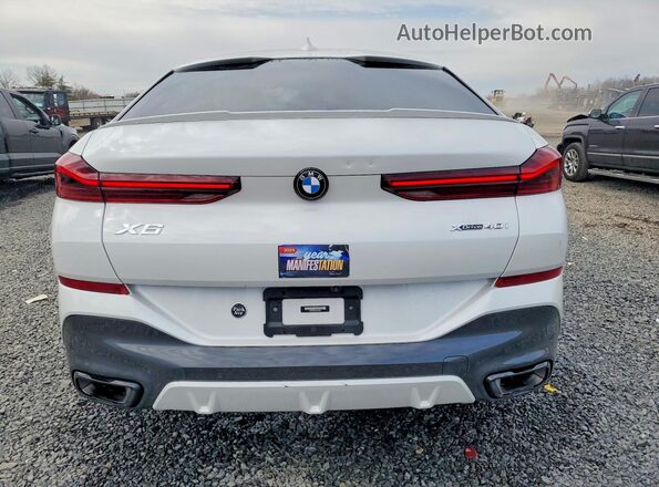 5UXCY6C09P9P83201 2023 BMW X6 White Вид ззаду