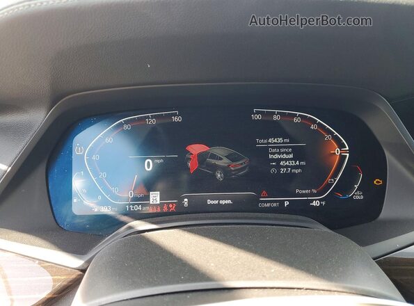 5UXCY6C09P9P83201 2023 BMW X6 White Вид щитка приладів