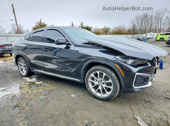 5UXCY6C0XL9C72500 2020 BMW X6 Black Przód prawy