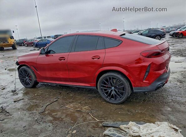 5UXCY6C0XN9L66098 2022 BMW X6 Red Trasero izquierdo