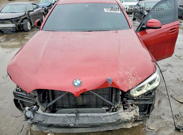5UXCY6C0XN9L66098 2022 BMW X6 Red Vista del compartimento del motor