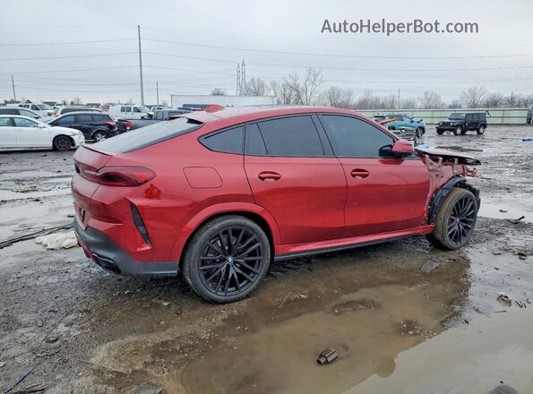 5UXCY6C0XN9L66098 2022 BMW X6 Red Trasero derecho