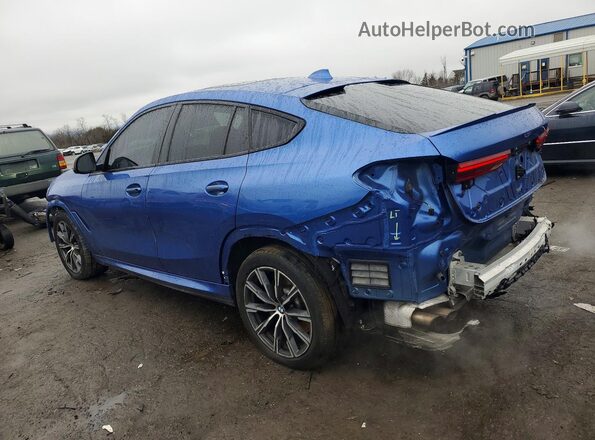 5UXCY8C00L9B21418 2020 BMW X6 Blue Tył lewy