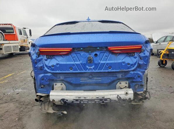 5UXCY8C00L9B21418 2020 BMW X6 Blue Widok z tyłu