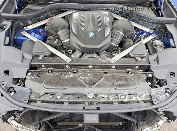 5UXCY8C00L9B21418 2020 BMW X6 Blue Widok komory silnika
