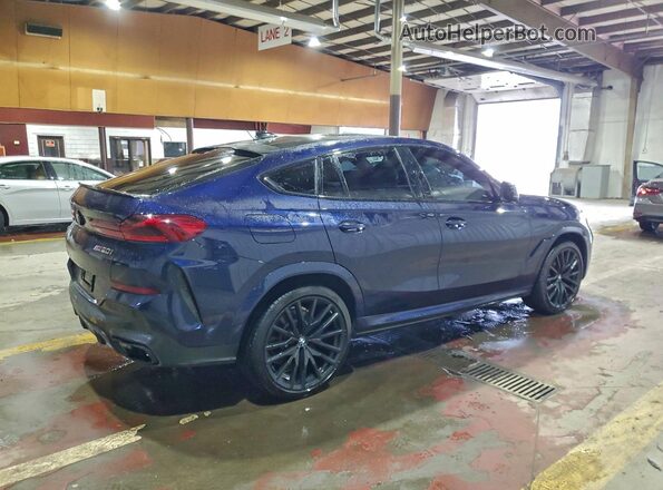 5UXCY8C02M9D91025 2021 BMW X6 Blue 
