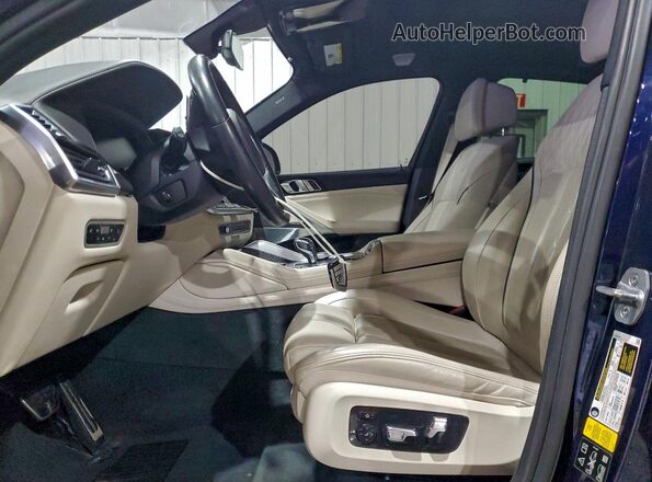 5UXCY8C02M9D91025 2021 BMW X6 Blue 