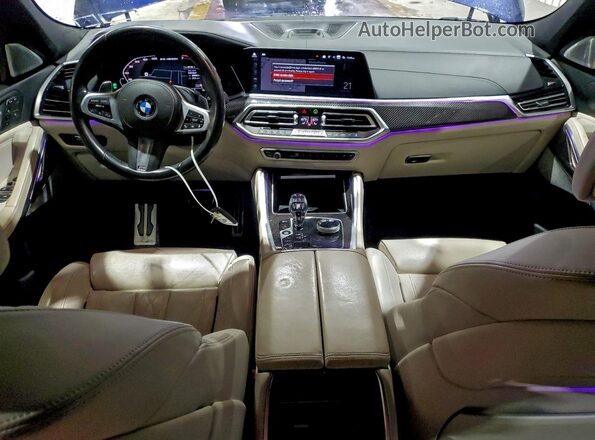 5UXCY8C02M9D91025 2021 BMW X6 Blue 