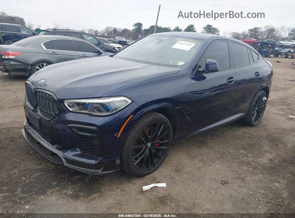 5UXCY8C04P9R14630 2023 BMW X6 Dark Blue Front left