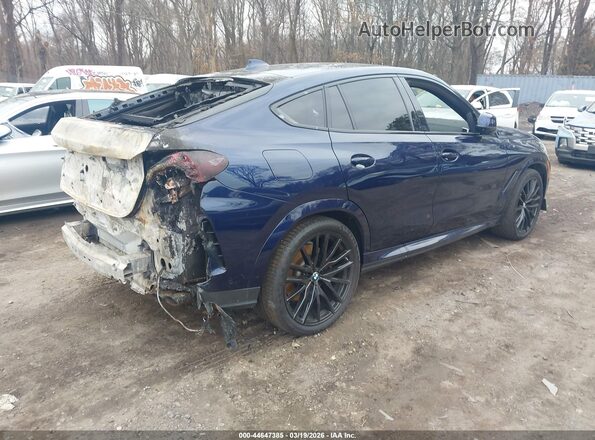 5UXCY8C04P9R14630 2023 BMW X6 Dark Blue Rear right