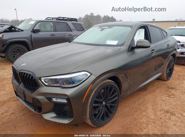 5UXCY8C05L9C96084 2020 BMW X6 Green Передня ліва чверть