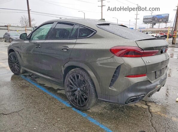 5UXCY8C06L9D64568 2020 BMW X6 Gray Rear left