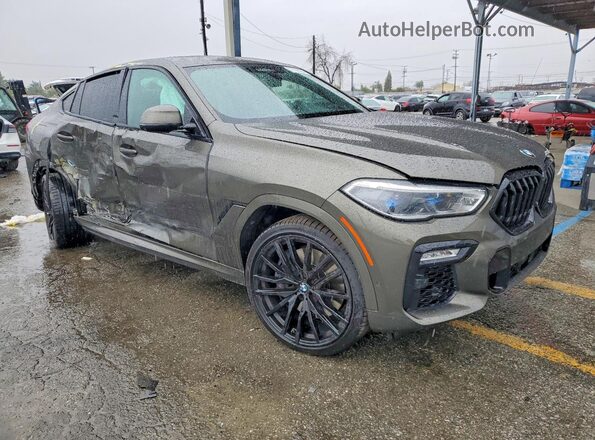 5UXCY8C06L9D64568 2020 BMW X6 Gray Front right