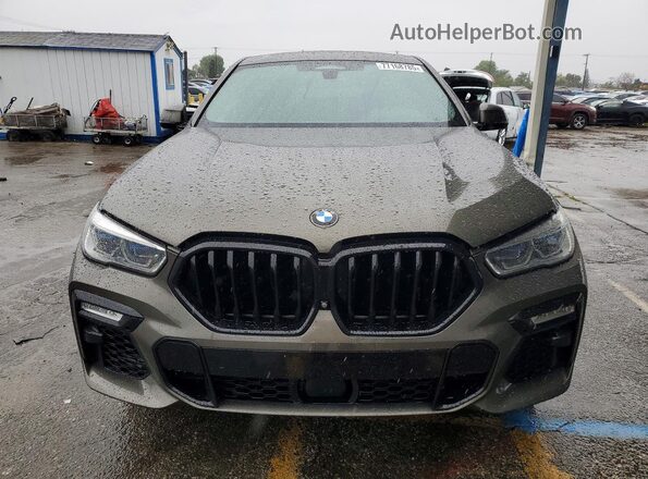 5UXCY8C06L9D64568 2020 BMW X6 Gray Front view