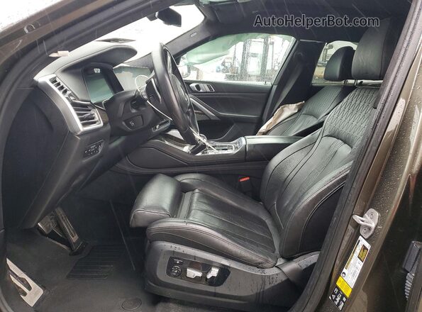 5UXCY8C06L9D64568 2020 BMW X6 Gray Front interior view