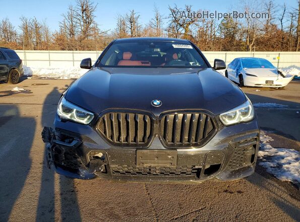 5UXCY8C06N9J43844 2022 BMW X6 Черный Вид спереди