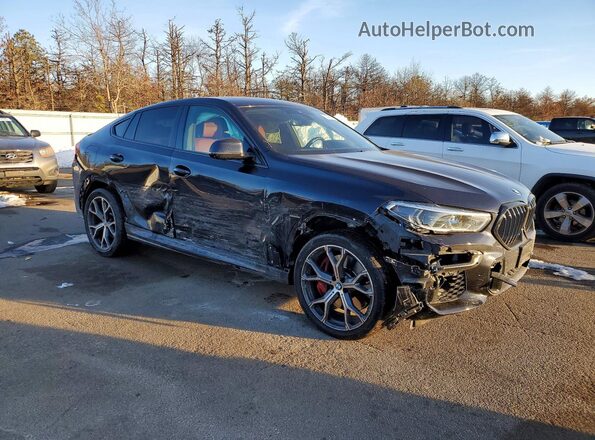 5UXCY8C06N9J43844 2022 BMW X6 Черный Передняя правая четверть