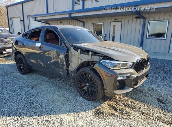 5UXCY8C07M9F89874 2021 BMW X6 Gray Przód prawy