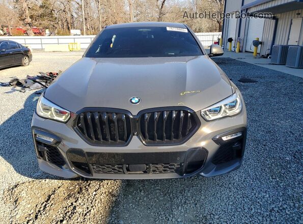 5UXCY8C07M9F89874 2021 BMW X6 Gray Widok z przodu