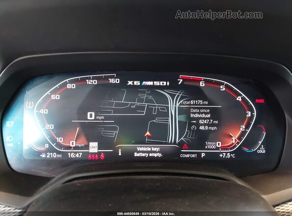 5UXCY8C0XL9B13892 2020 BMW X6 Серый 