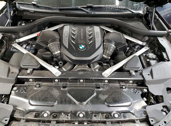 5UXCY8C0XN9M57643 2022 BMW X6 Blue Widok komory silnika