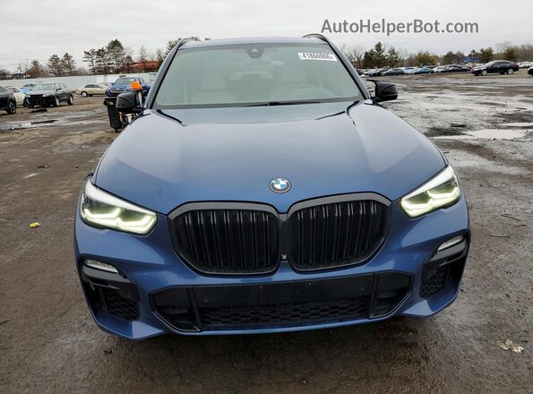 5UXJU2C58KLN67696 2019 BMW X5 Blue 