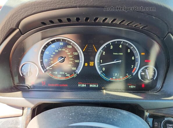 5UXKR0C52J0X94716 2018 BMW X5 Gray Vista del cuadro de instrumentos