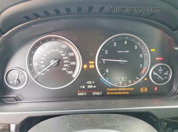 5UXKR0C55JL076902 2018 BMW X5 Black Vista del cuadro de instrumentos